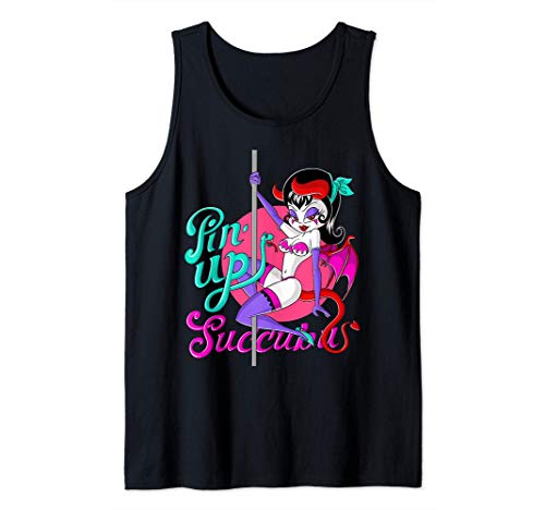 Mitología medieval Pin-Up Succubus Demonio Súcubo Halloween Camiseta sin Mangas