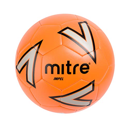 Mitre Impel Training Football - Orange/Silver/Black, 4
