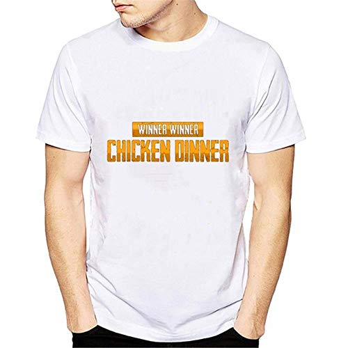 Miwaimao PUBG poliéster manga corta camiseta masculina algodón cuello redondo cómodo elástico transpirable ropa deportiva verano color sólido suelto grandes yardas