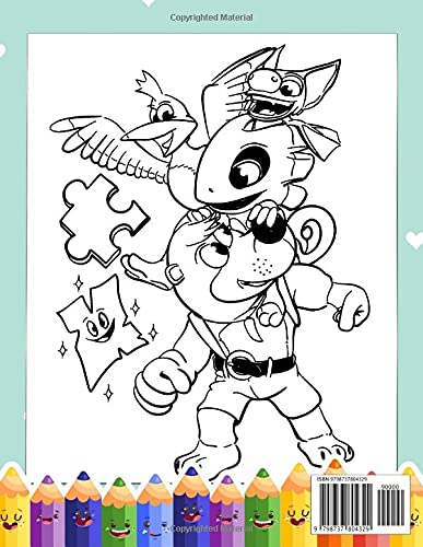 Mixigaming! - Banjo-Kazooie Unofficial Coloring Book: Amazing Book About Banjo Tooie Game To Relieve Stress With Beautiful Illutrations