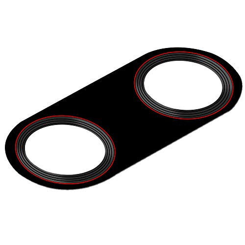 MMOBIEL Vidrio para Lente Cámara Trasera Compatible con Xiaomi Pocophone F1 2018 - Cristal de la Objetivo Posterior Reemplazo Incl. Pinzas y Limpiador - Negro