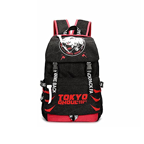 Mochila De Juego De Anime Para Tokyo Ghoul, Mochila De Moda Para Estudiantes Con ImpresióN Juvenil (16,9 × 12 × 5,9 pulgadas)