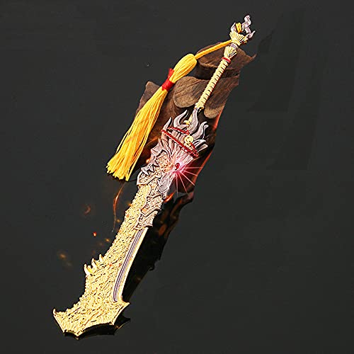 Modelo de metal Mini llavero de juguete con arma de espada ancha para Naraka: Bladepoint, bolsa colgante, decoración, regalo, juguetes, llavero, 22 cm