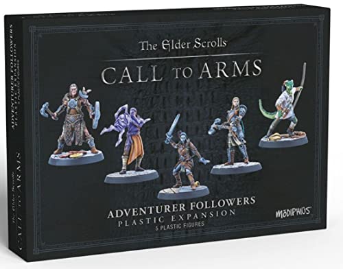 Modiphius Entertainment- Elder Scrolls Call to Arms-Adventurer Followers-Resin Juego de miniaturas, Multicolor (MUH052024)
