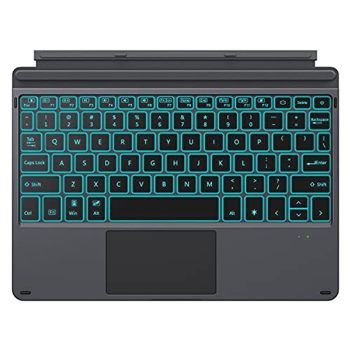 MoKo Teclado Inalámbrico Bluetooth Compatible con Surface Go 3 (2021)/ Surface Go 2 2020/ Surface Go 2018, Ultra-Slim Wireless Keyboard (QWERTY) para Surface Go 3/Surface Go 2/Surface Go - Negro