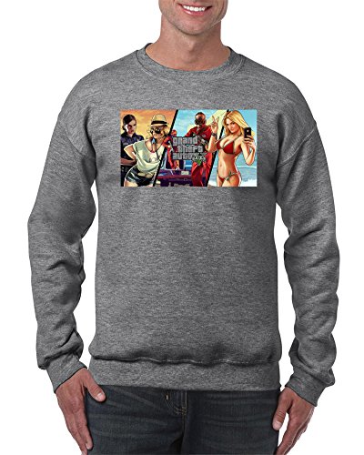 molda18 GTA V GTA 5 Grand Theft Auto 5 Rockstar Jogos Games Logo Sweatshirts Sudaderas – 5311