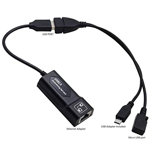 Momorain Adaptador LAN Ethernet para Amazon Fire TV 3 o Stick Gen 2 o 2 Detiene el Almacenamiento en búfer