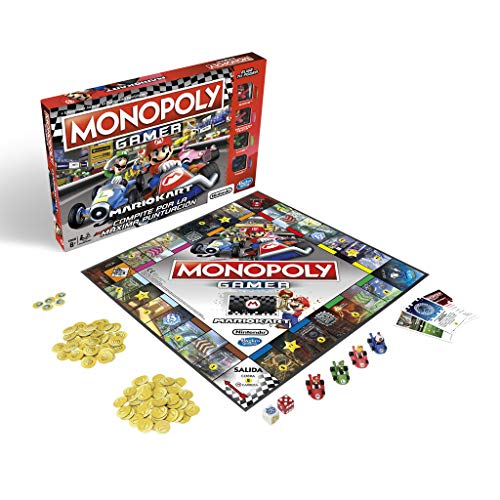 Monopoly- Gamer Mario Kart (Versión Española), Multicolor, única (Hasbro E1870105)