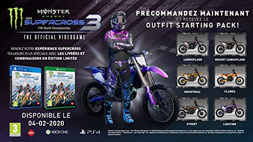 Monster Energy Supercross - The Official Videogame 3 pour PS4 [Importación francesa]