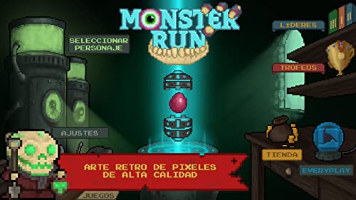 Monster Run. Juego gratis retro arcade de pixel art!