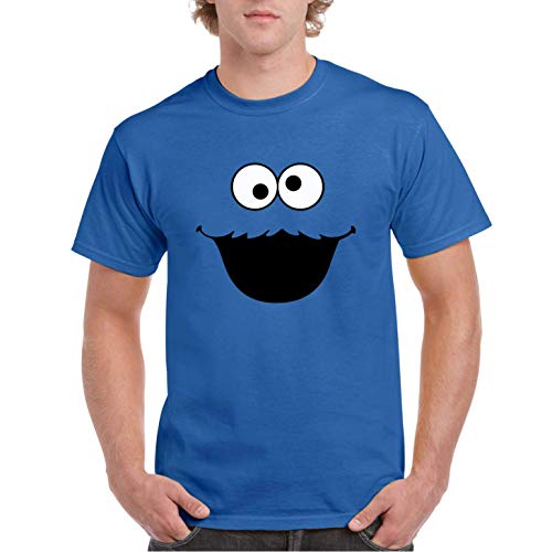 Monstruo de Las Cookies - Camiseta Azul Royal Manga Corta (XXL)