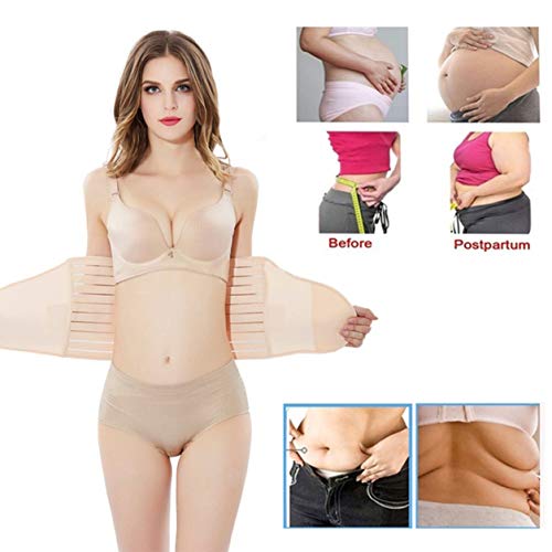 Morninganswer Cinturón para la Barriga, cinturón elástico Ajustable para Mujer, cinturón de Soporte para la Barriga Post Natal, Faja eadora Delgada, corsé, Accesorio de Carpeta Abdominal