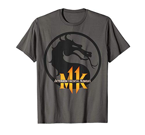 Mortal Kombat Interkontinental Kombat Dragon Logo Camiseta