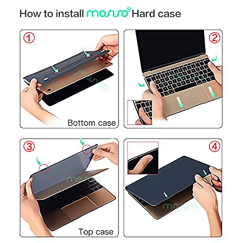MOSISO Funda Dura Compatible con MacBook 12 Pulgadas Retina A1534 (Versión 2017/2016 / 2015), Ultra Delgado Carcasa Rígida Protector de Plástico Cubierta,Claro/Cristal