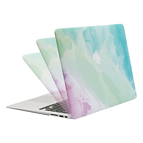 MOSISO Funda Dura Compatible con MacBook Air 13 Pulgadas (A1369 / A1466, Versión 2010-2017), Ultra Delgado Carcasa Rígida Protector de Patrón de Plástico Cubierta, Niebla del Arco Iris