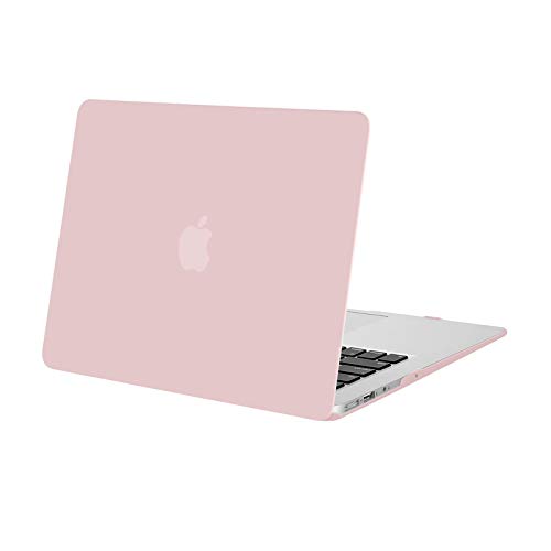 MOSISO Funda Dura Compatible con MacBook Air 13 Pulgadas (A1369 / A1466, Versión 2010-2017), Ultra Delgado Carcasa Rígida Protector de Plástico Cubierta, Cuarzo Rosa