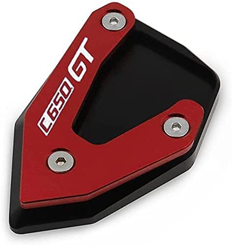 Motocicleta Soporte Lateral para BMW C600 Sport C650GT C 650 GT 2012-2021, Kickstand Pie Placa Agrandar Almohadilla ExtensióN Pata de Cabra con Logo Accesorios