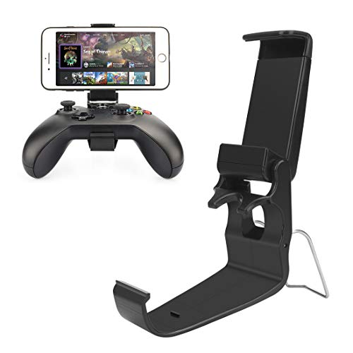 Moulis Xbox One Controller Holder, Xbox Phone Mount, Foldable Controller Mobile Phone Holder/Smartphone Cellphone Clamp/Clip for Xbox One/S/X/SteelSeries Nimbus/Stratus XL/Steam Controllers