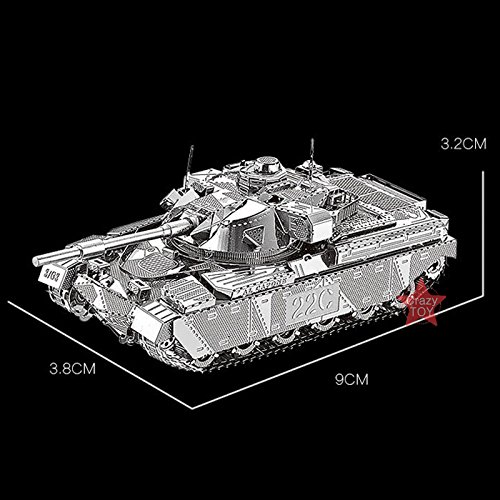 Moutu 2 unids set 3D Metal Puzzle JS-2 Iwan MK50 tanque modelo kit DIY 3D corte láser montar rompecabezas juguete