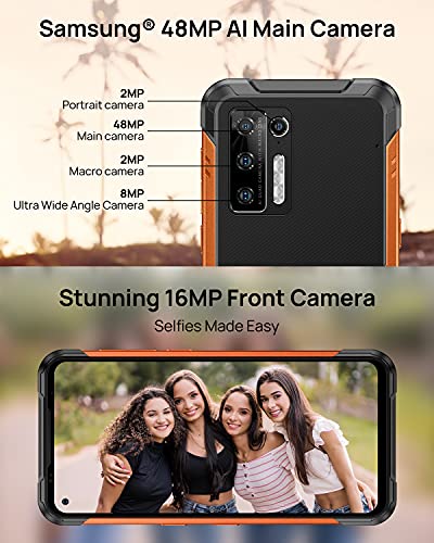 Movil Resistente, DOOGEE S97 Pro [2021] 8GB+128GB Movil Libre con Telémetro de 40m, 48MP Cámara Cuádruple, 8500mAh 33W IP68 IP69K Movil Todoterreno, 4G Teléfono Android 11 Helio G95 6.39 Inch, NFC