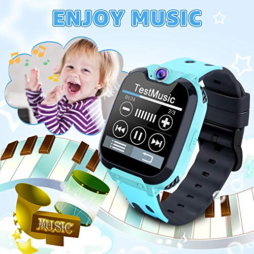 Moweallarge Smartwatch para Niños Game Watch - Juego de Música Reloj Inteligente [Tarjeta SD incorporada] con 16 Juegos de Llamada Grabadora de Cámara Reloj Despertador para Niños Niñas