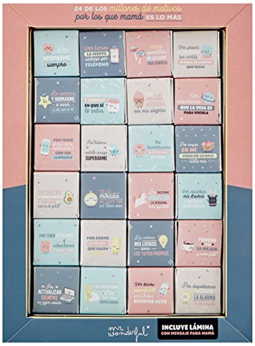 Mr. Wonderful WOA10022ES Chocolatinas - 24 Motivos por los que Mamá es lo Más