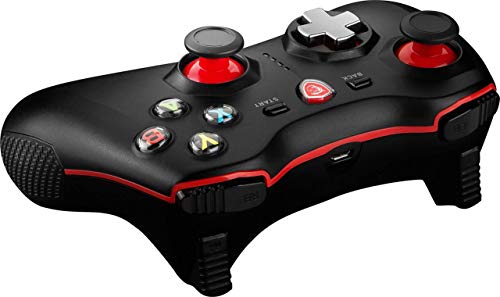 MSI Force GC30 Negro Palanca de Mando Android, PC - Volante/Mando (Palanca de Mando, Android, PC, Analógico/Digital, Atrás, D-Pad, Macro, Poder, Inicio, Turbo, Inalámbrico y alámbrico, USB 2.0)