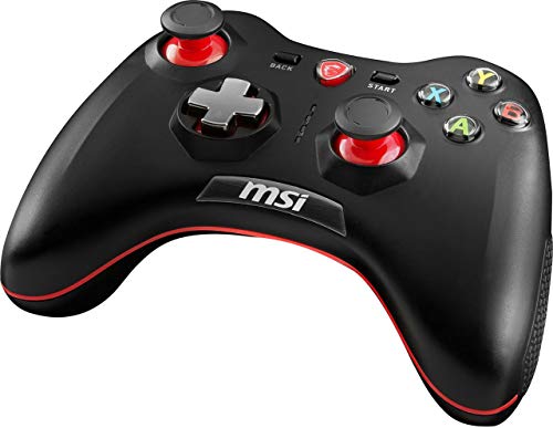 MSI Force GC30 Negro Palanca de Mando Android, PC - Volante/Mando (Palanca de Mando, Android, PC, Analógico/Digital, Atrás, D-Pad, Macro, Poder, Inicio, Turbo, Inalámbrico y alámbrico, USB 2.0)