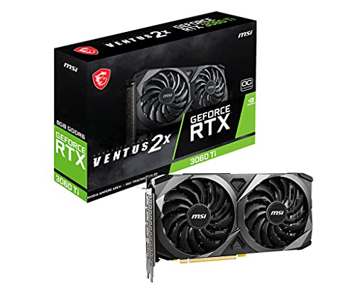 MSI GeForce RTX 3060 Ti Ventus 2X 8G OCV1 LHR - Tarjeta Grafica