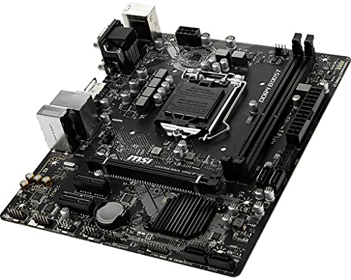 MSI H310M Pro-VDH Plus - Placa Base (Chipset Intel H310, DDR4 Boost, Realtek LAN, Audio Boost, VGA, X-Boost, soporta Intel pocesadores) Color Negro