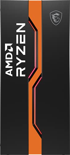 MSI MAG VAMPIRIC 011C Mid-Tower Caja de PC Gaming (Negro AMD Ryzen Edition, 1 x 120 mm RGB Ventilador Incluido, Panel Cristal Templado, ATX, mATX, Mini-ITX)