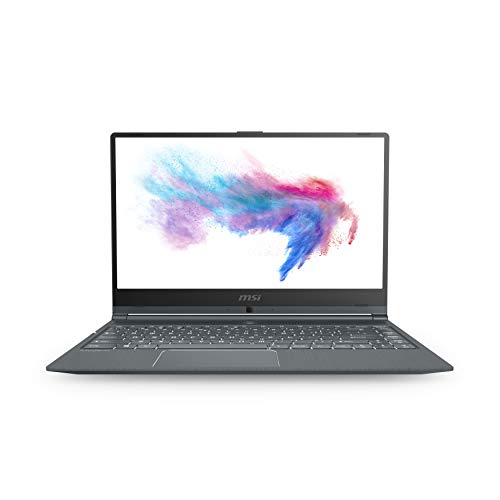 MSI Modern 14 A10M-1034XES - Ordenador portátil de 14" FullHD (Intel Core i5-10210U, 16GB RAM, 512GB SSD, Intel HD Graphics, sin sistema operativo) gris - Teclado QWERTY Español
