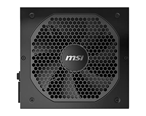 MSI MPG A650GF - Fuente de alimentación gaming (compatible con NVIDIA GeForce RTX Serie 30, Certificado 80 Plus Gold, 650 W, alimentación continua con ventilador de 140 mm FDB, ATX)