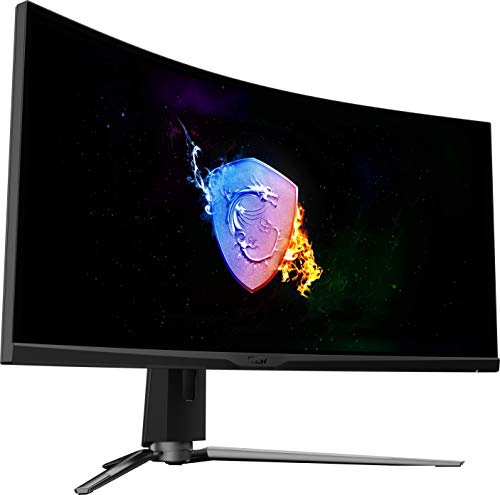 MSI MPG ARTYMIS 343CQR - Monitor Gaming Curvo UWQHD 34 Pulgadas (1000R, Panel VA 3440 x 1440, 165 Hz/1ms, FreeSync Premium, HDR 400, Mystic Light, Soporte Ajustable/VESA, Display Port 1.4 y HDMI 2.0)