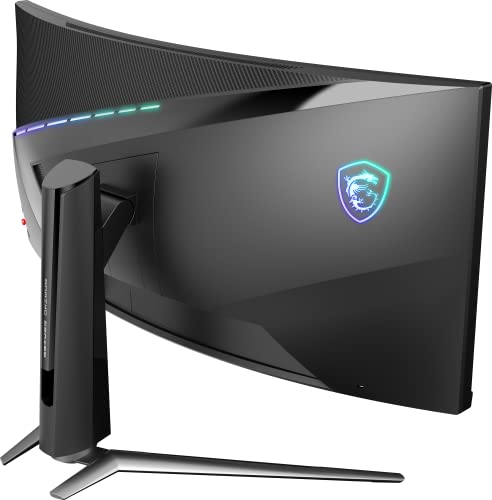 MSI MPG ARTYMIS 343CQR - Monitor Gaming Curvo UWQHD 34 Pulgadas (1000R, Panel VA 3440 x 1440, 165 Hz/1ms, FreeSync Premium, HDR 400, Mystic Light, Soporte Ajustable/VESA, Display Port 1.4 y HDMI 2.0)