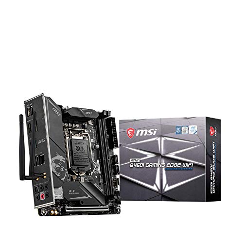 MSI MPG B460I GAMING EDGE WIFI - Placa Base PERFORMANCE (10th Gen Intel Core, LGA 1200 Socket, SLI/CF, Dual M.2 Slots, 2.5G LAN, Wi-Fi 6, DP/HDMI)