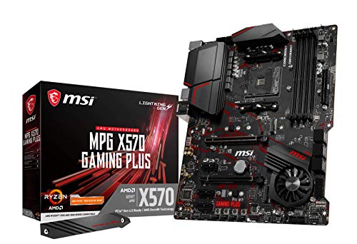 MSI MPG X570 Gaming Plus - Placa base Performance Gaming (AMD AM4, PCIe 4.0, DDR4, SATA 6 Gb/s, M.2, USB 3.2 Gen 2, HDMI, ATX)