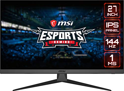 MSI Optix G272 - Monitor de 27" FullHD 144Hz (1920x1080p, ratio 16:9, Panel IPS, 1 ms respuesta, brillo 250 nits, Anti-glare) negro, compatible con consolas