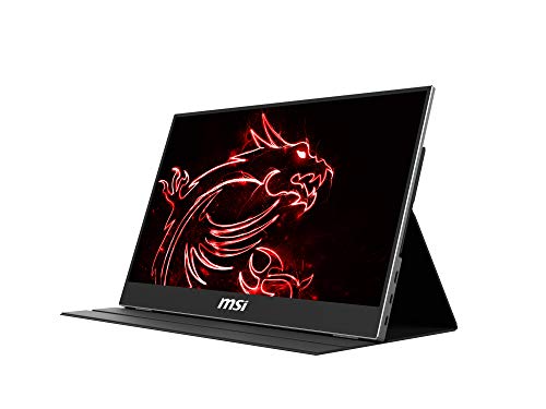 MSI Optix MAG161V-002 - Monitor IPS portátil, 40 cm (15,6 Pulgadas), 60 Hz, FHD (1920x1080), Color Negro (diseño portátil, Formato Ultrafino, Panel IPS, USB Type-C, Mini HDMI)