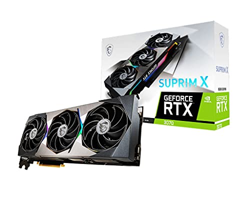 MSI RTX 3070 SUPRIM X 8G LHR Tarjeta gráfica NVIDIA GeForce RTX 3070 8 GB GDDR6 (NO VALIDO para MINERIA)