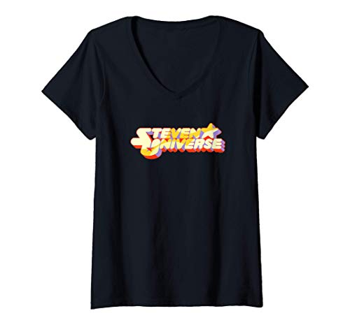 Mujer Cartoon Network Steven Universe Logo Camiseta Cuello V