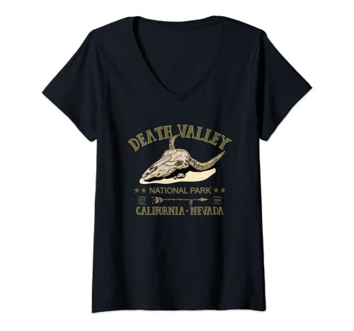 Mujer DEATH VALLEY NATIONAL PARK regalo de recuerdo turístico Camiseta Cuello V