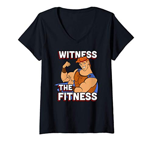 Mujer Disney Hercules Witness The Fitness Camiseta Cuello V
