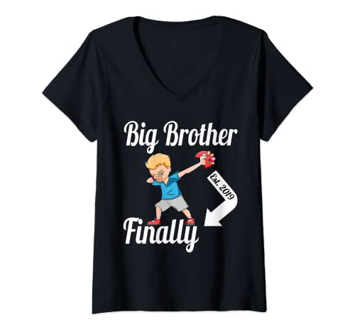 Mujer Gran Hermano Finalmente 2019 Amante de los videojuegos Nuevo Gran Hermano Camiseta Cuello V