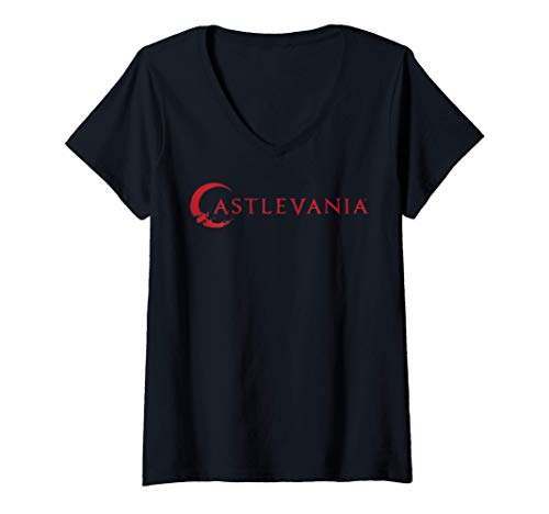 Mujer Netflix Castlevania Simple Logo Camiseta Cuello V