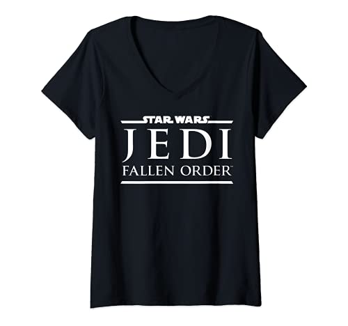 Mujer Star Wars Jedi The Fallen Order Left Chest Game Logo C4 Camiseta Cuello V