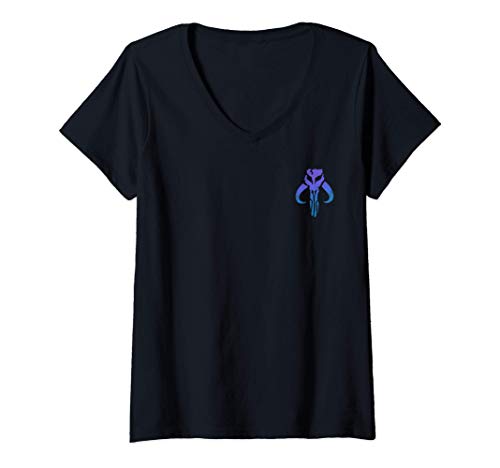 Mujer Star Wars Mando Logo Camiseta Cuello V