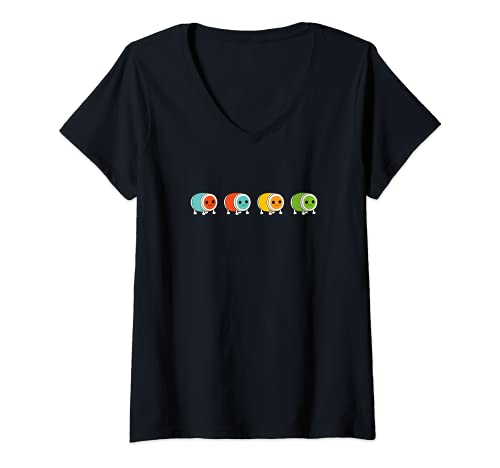 Mujer Taiko no Tatsujin Camiseta Cuello V