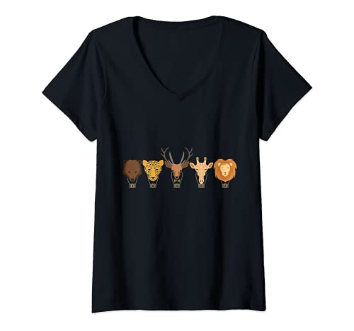 Mujer Wildlife Observation Wild Animals Camiseta Camiseta Cuello V