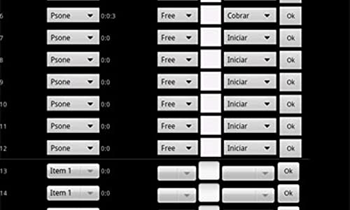 Multiples relojes registrando el costo por alquiler de equipos